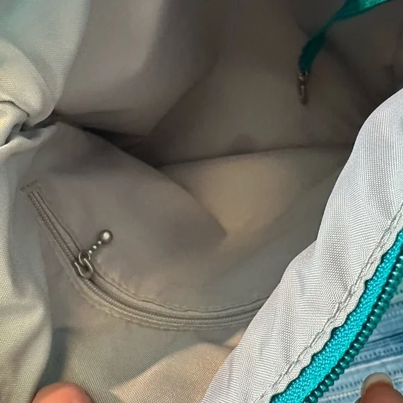 Baggallini crossbody tourquoise bag, EUC - Picture 6 of 7